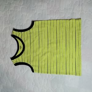 Gymboree Boy's Neon Yellow and Navy Tank Top, Size Small (5/6)